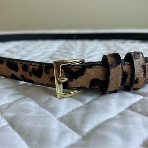 Animal print belt